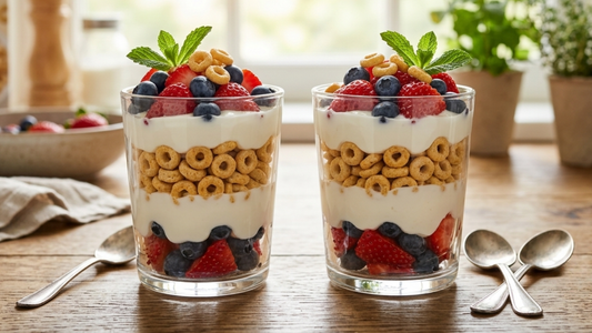 Parfait de Frutas y Cereal Frutos del Bosque ORGRAN