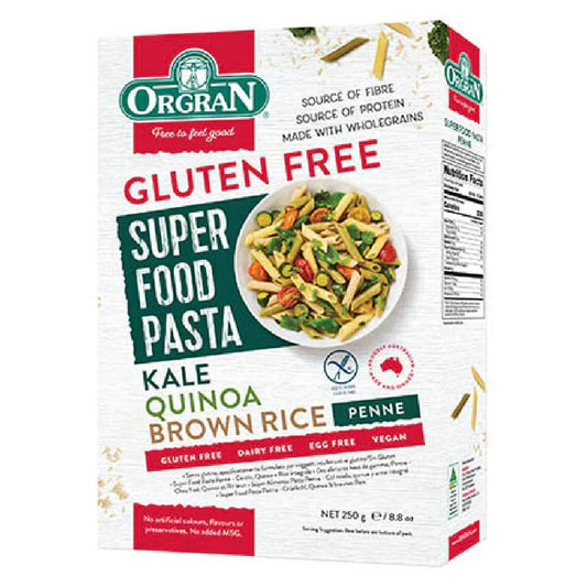 Super Food Pasta Kale-Quinoa-Brown Rice Penne - Alimentos Saludables GT - alimentos saludables - ORGRAN